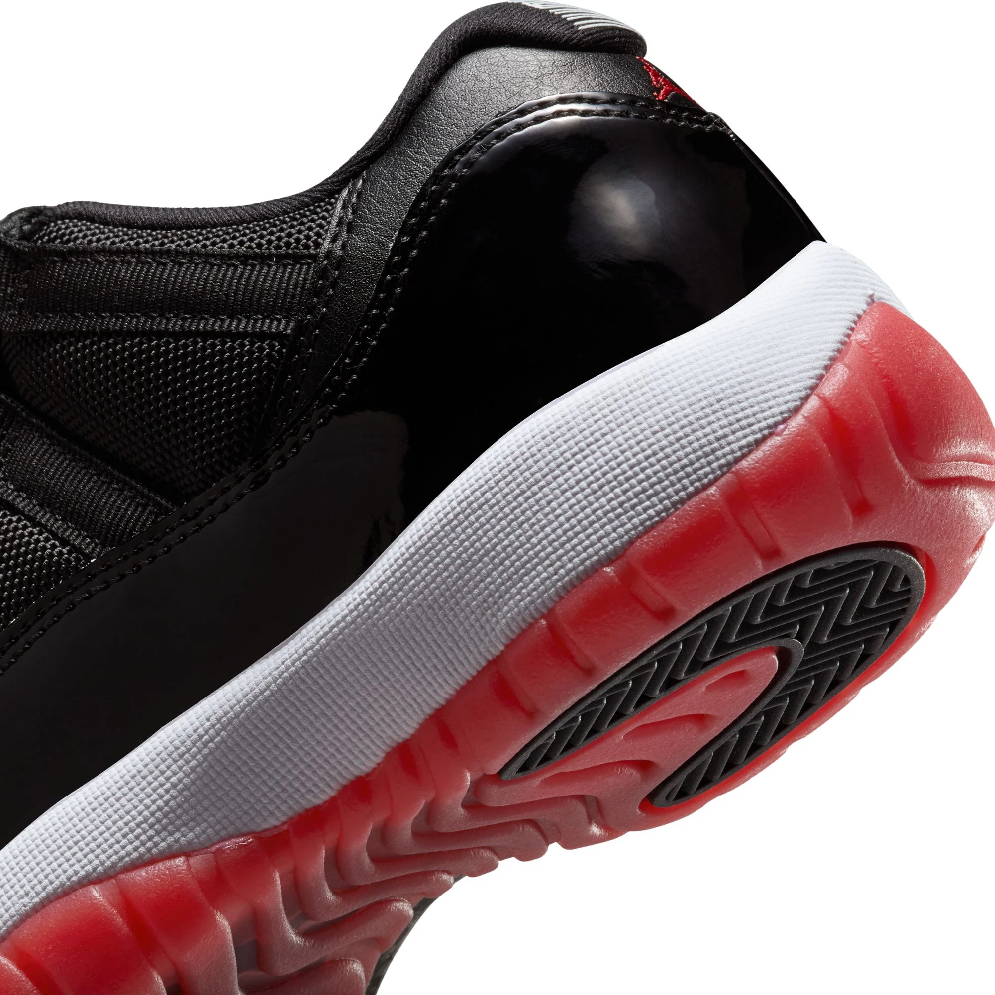 Air Jordan 11 Retro Low Big Kid's Shoes Black/Varsity Red-White - Image 4