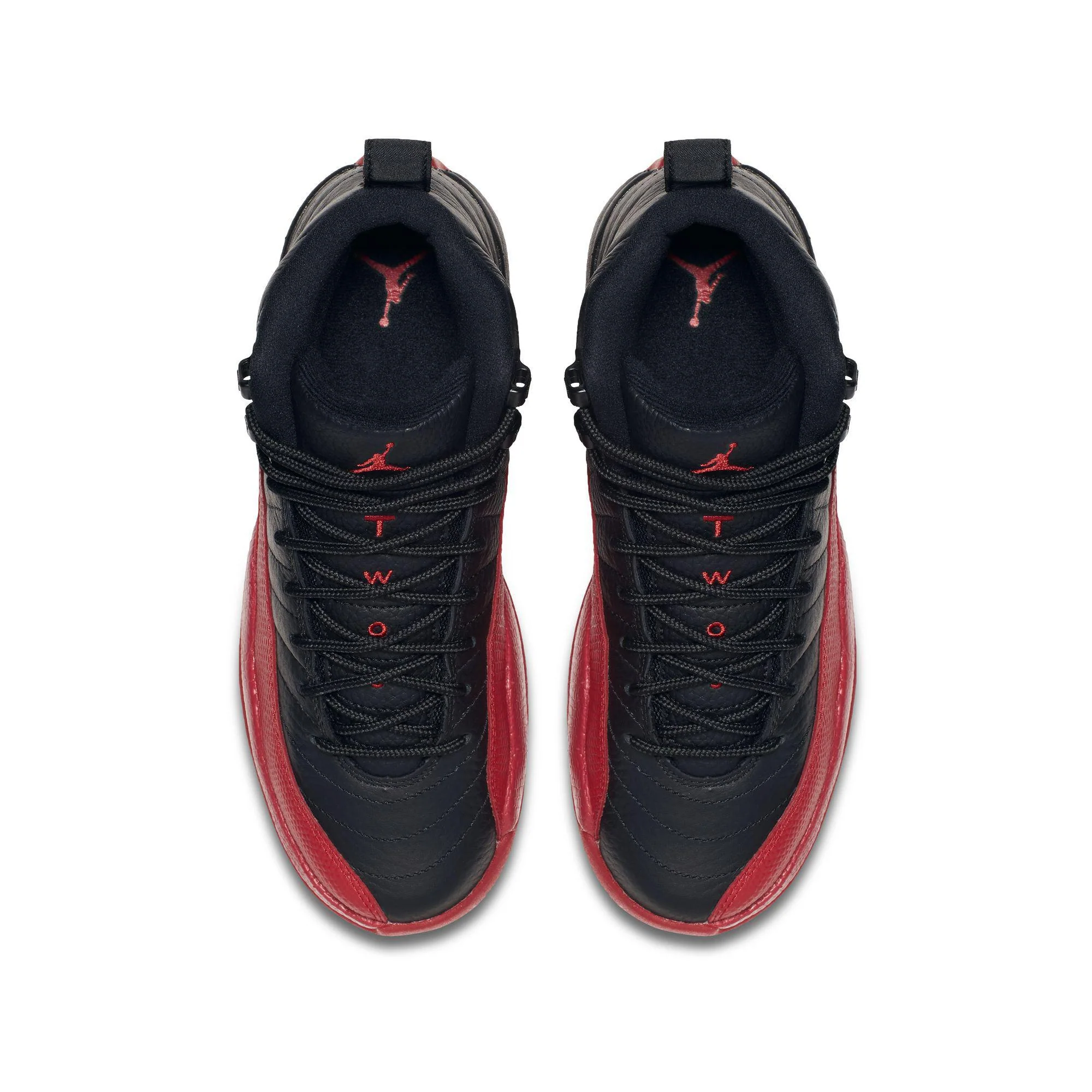 Air Jordan 12 Retro Big Kids' Shoes Black/Varsity Red - Image 4