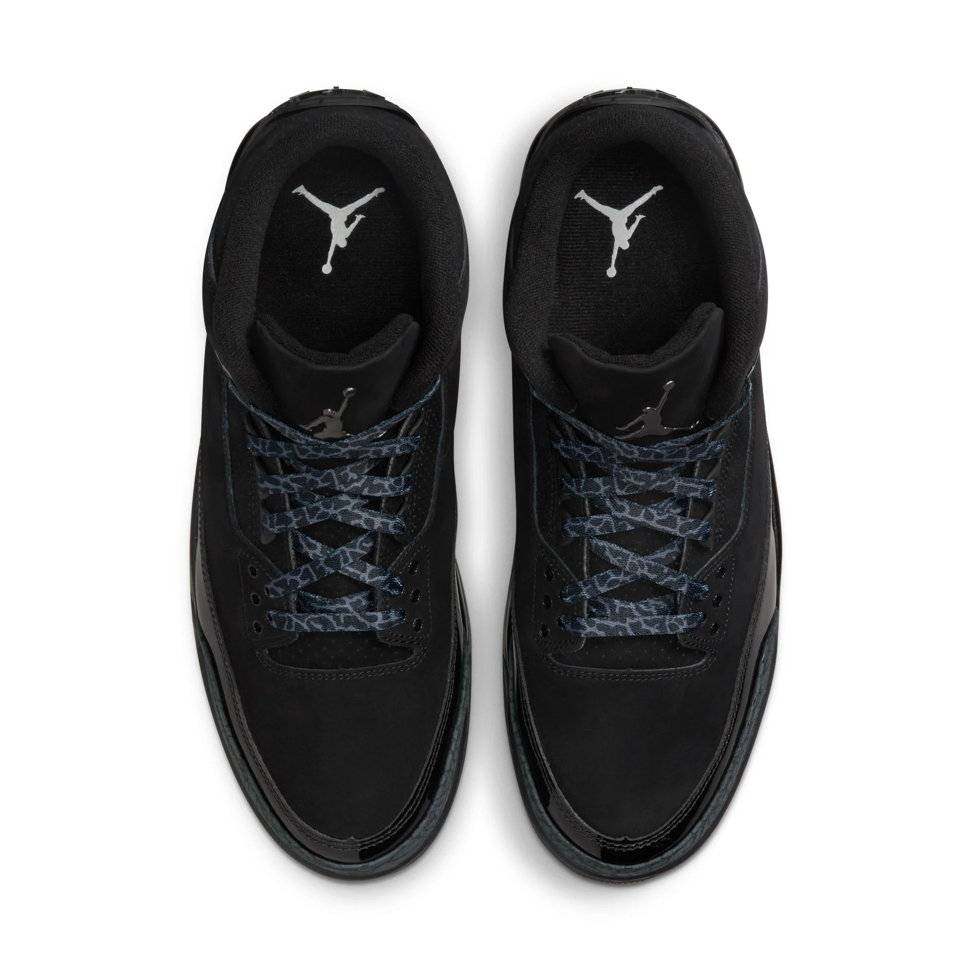 Air Jordan 3 Retro Big Kids' Shoes Black/Dark Charcoal-White - Image 9