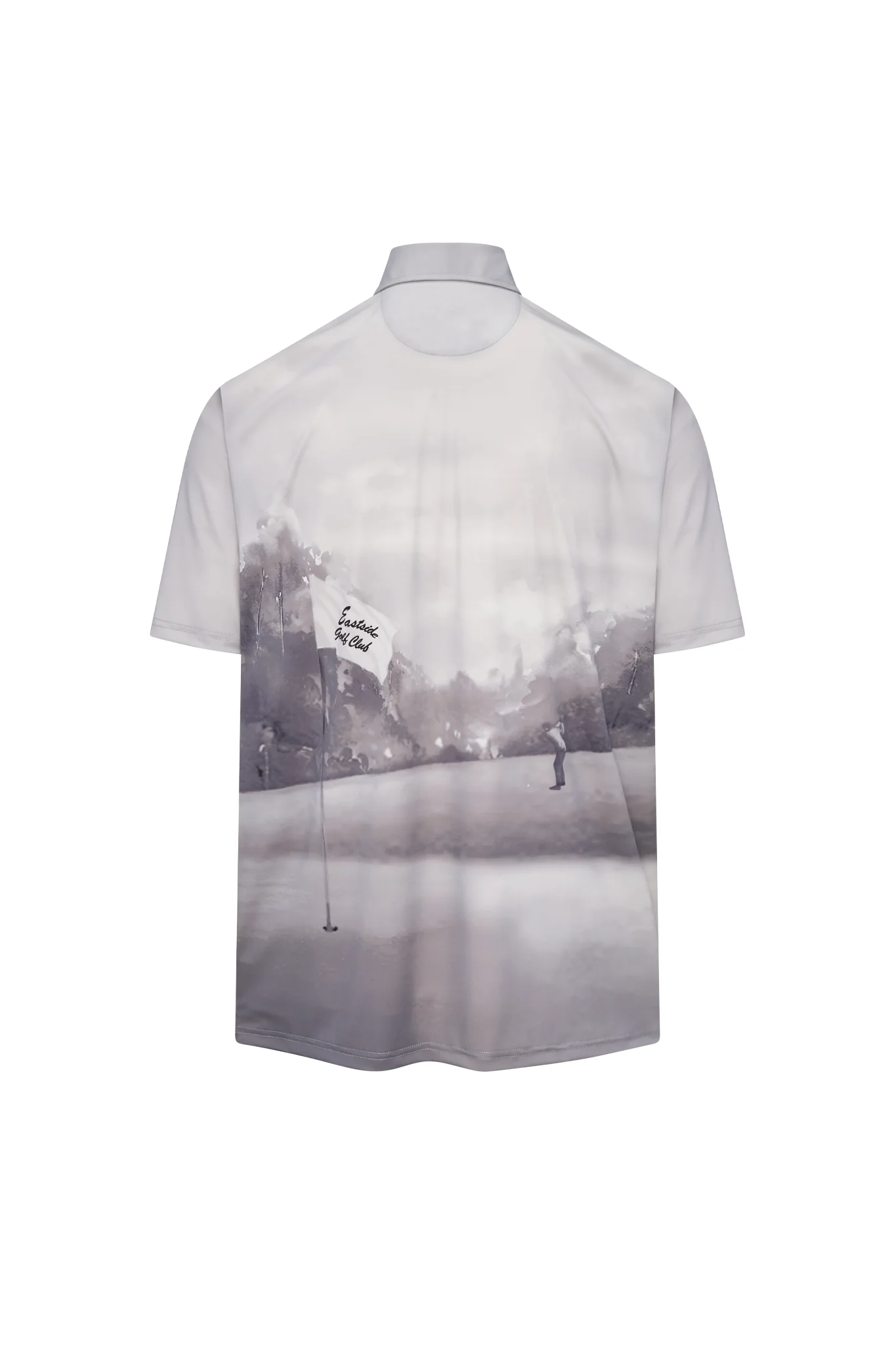 Eastside Golf Snap Placket Canvas Print Polo Cool Grey - Image 2