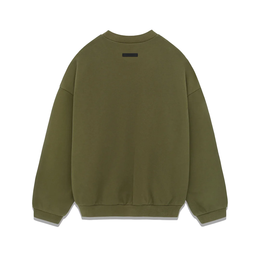 Fear of God Essentials Fleece Crewneck Military - Image 2