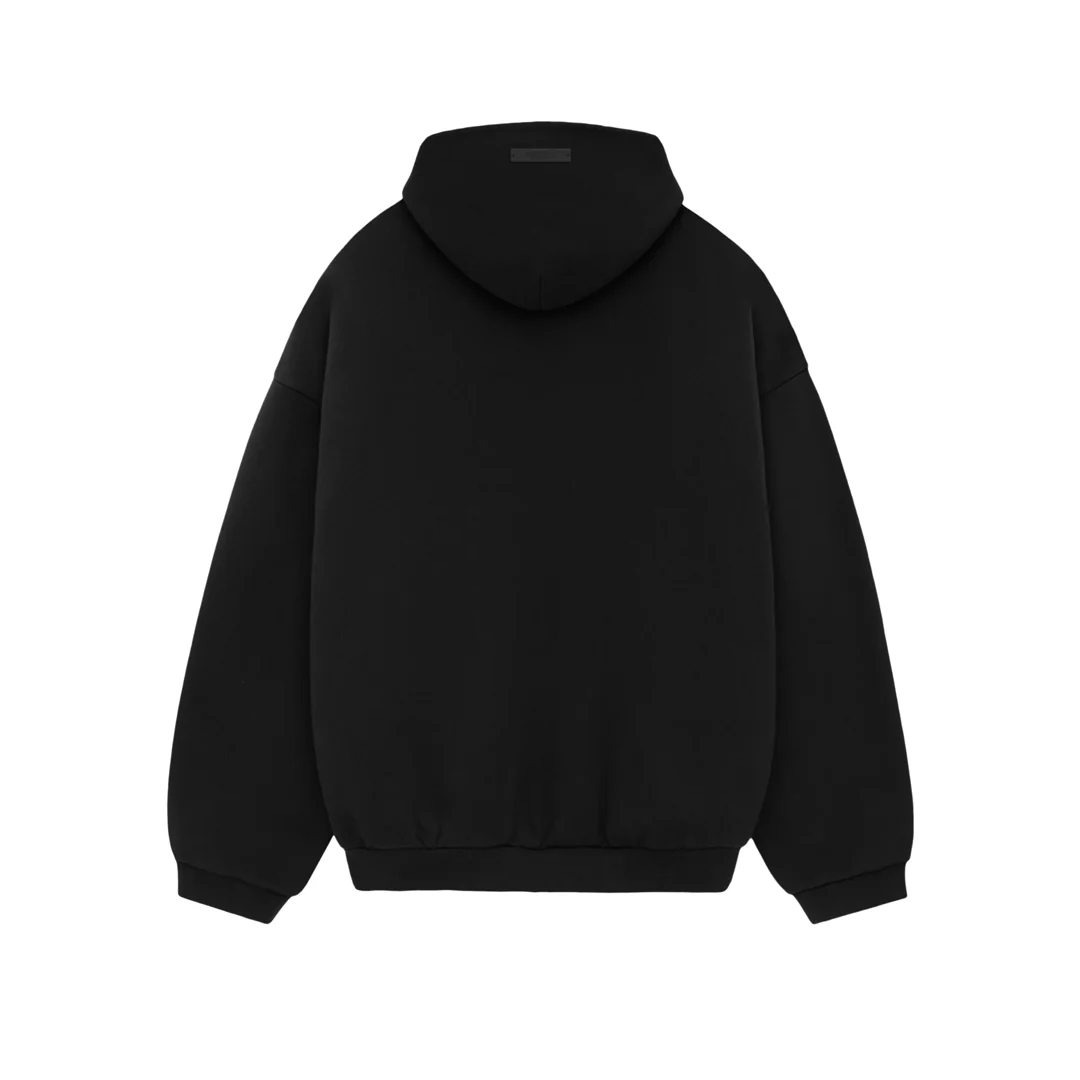 Fear of God Essentials Fleece Hoodie Black - Image 2