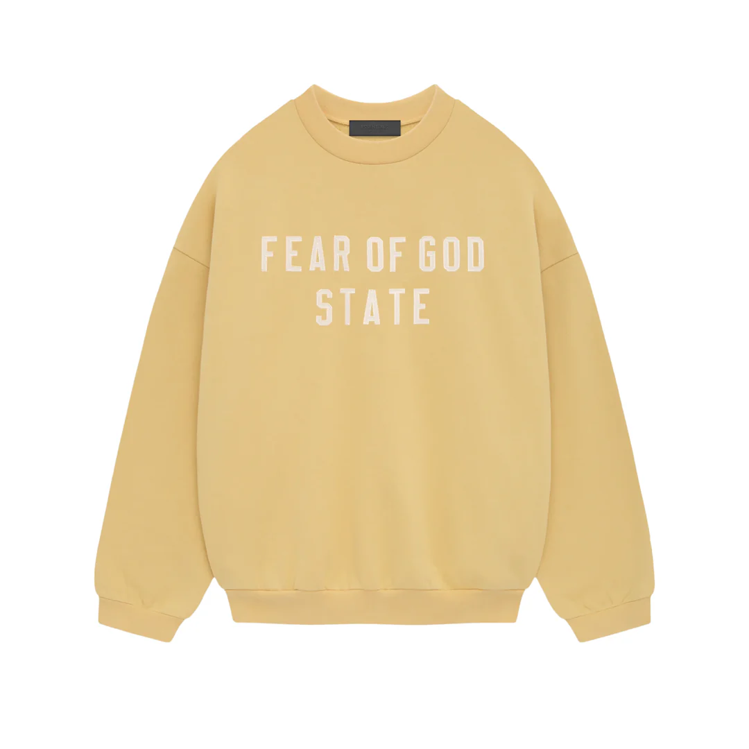 Fear of God Essentials Heavy Fleece Crewneck Amber