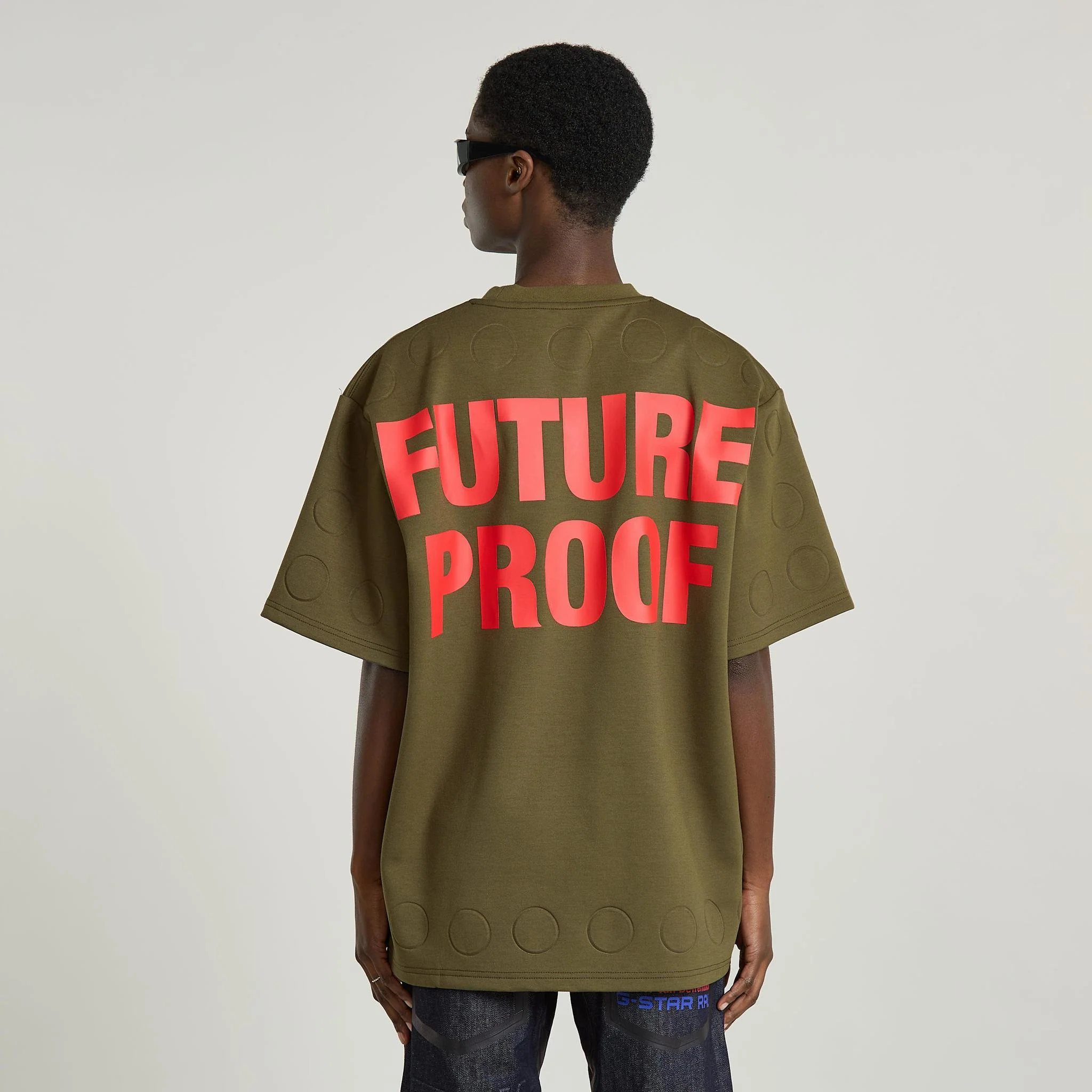 GSxWVB Oversized Boxy Tee Army Green - Image 4