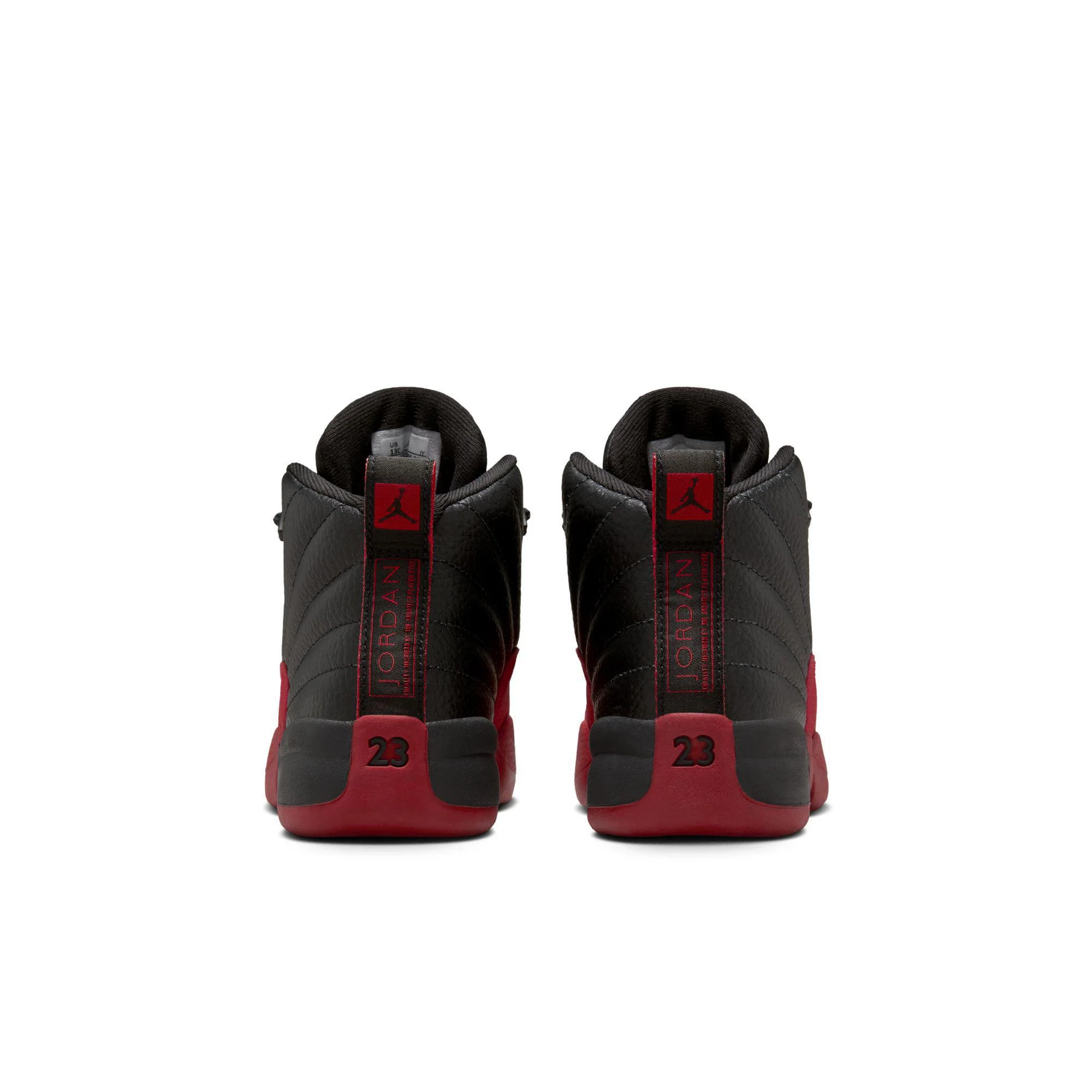 Jordan 12 Retro Little Kids' Shoes Black/Varsity Red - Image 3