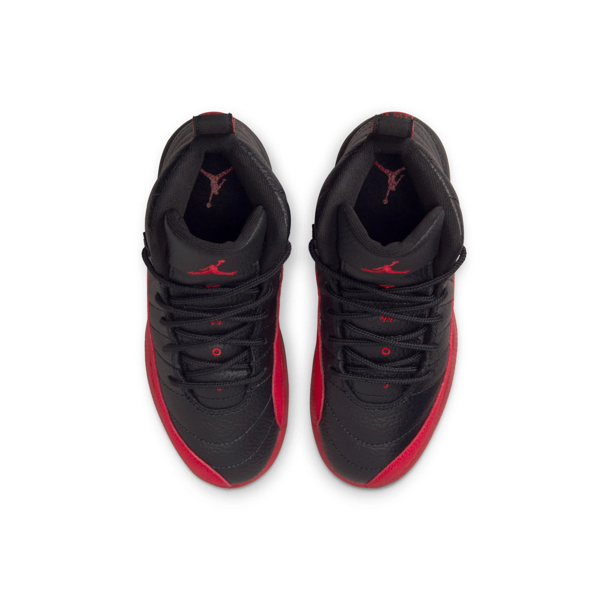 Jordan 12 Retro Little Kids' Shoes Black/Varsity Red - Image 4
