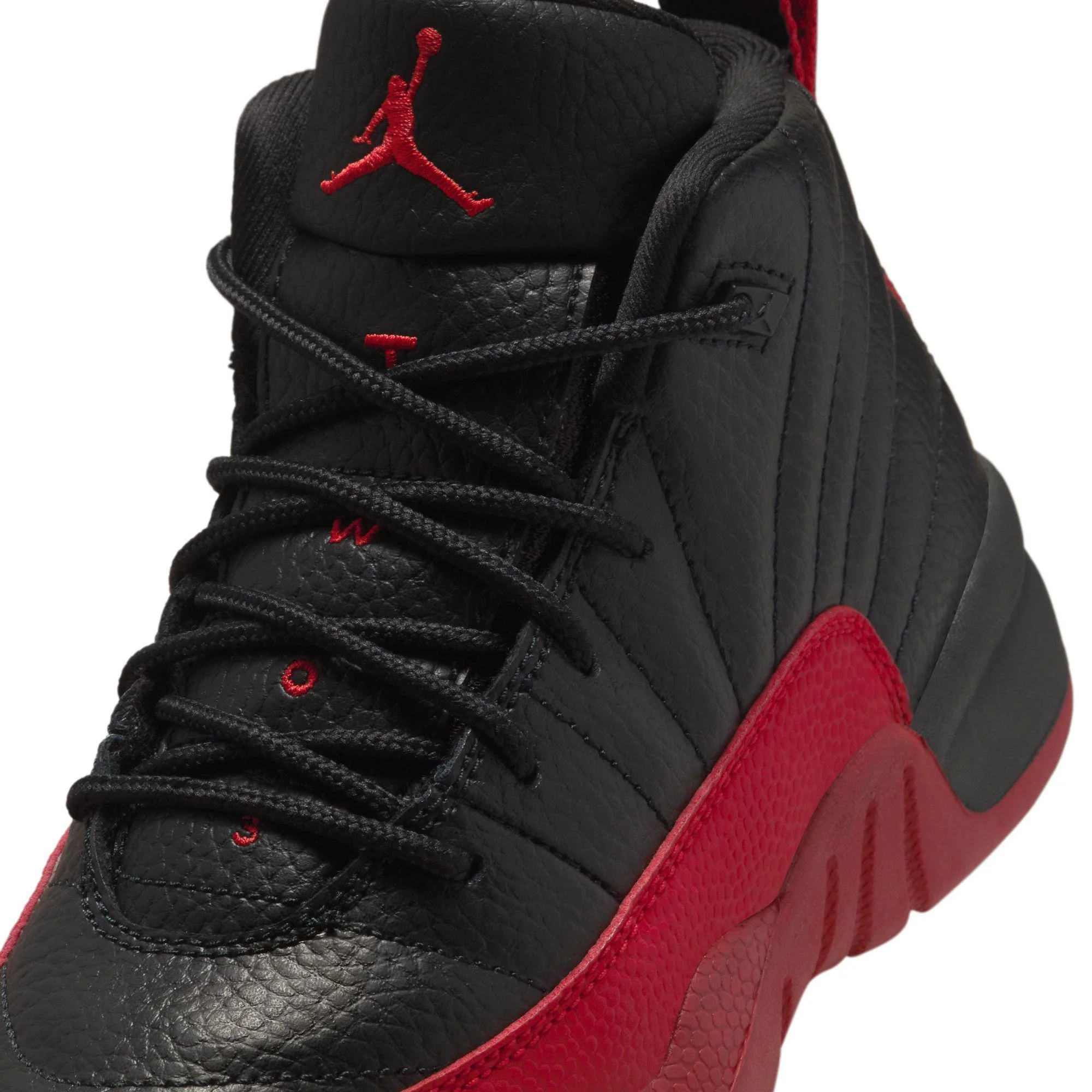 Jordan 12 Retro Little Kids' Shoes Black/Varsity Red - Image 5