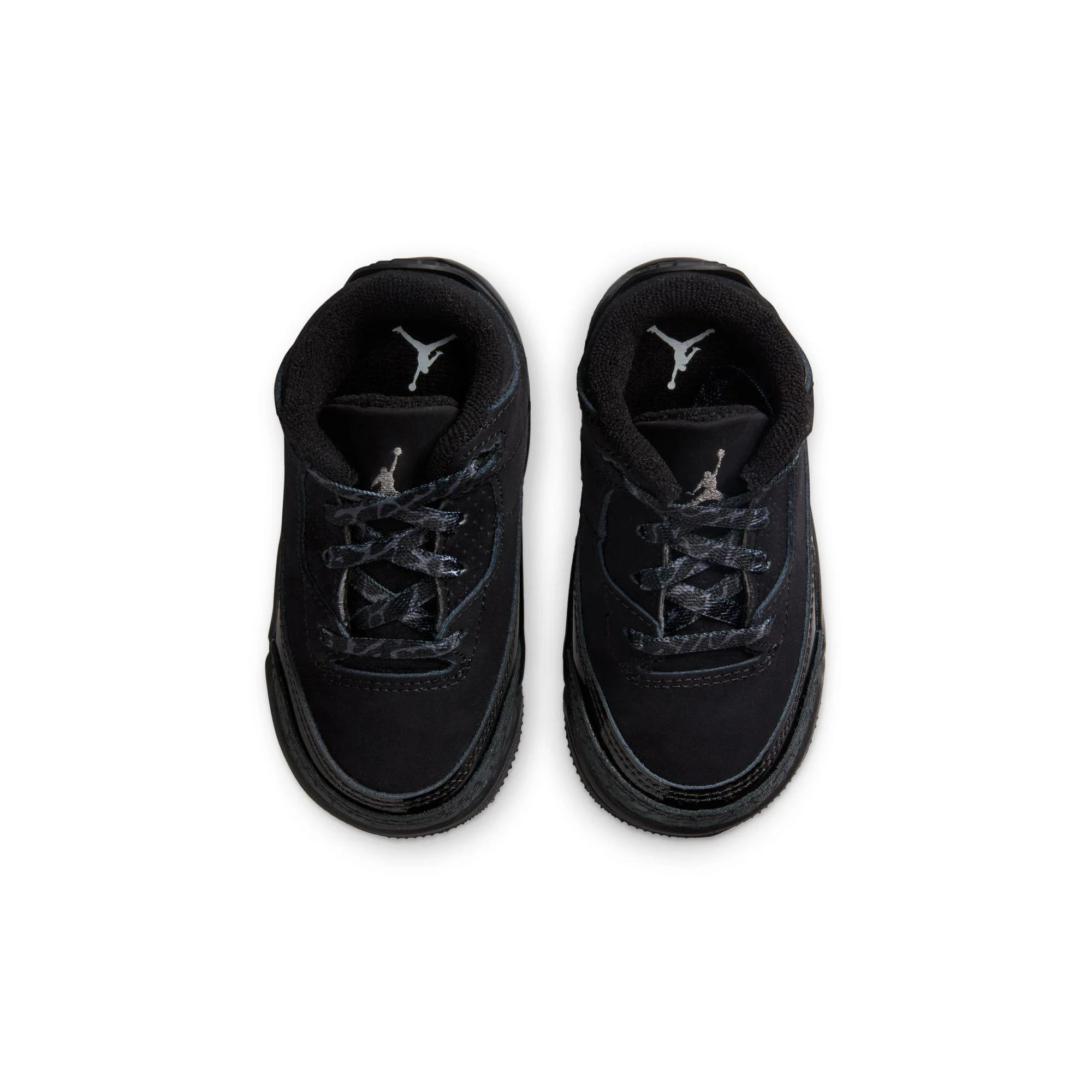 Jordan 3 Retro Baby/Toddler Shoes Black/Dark Charcoal-White - Image 4