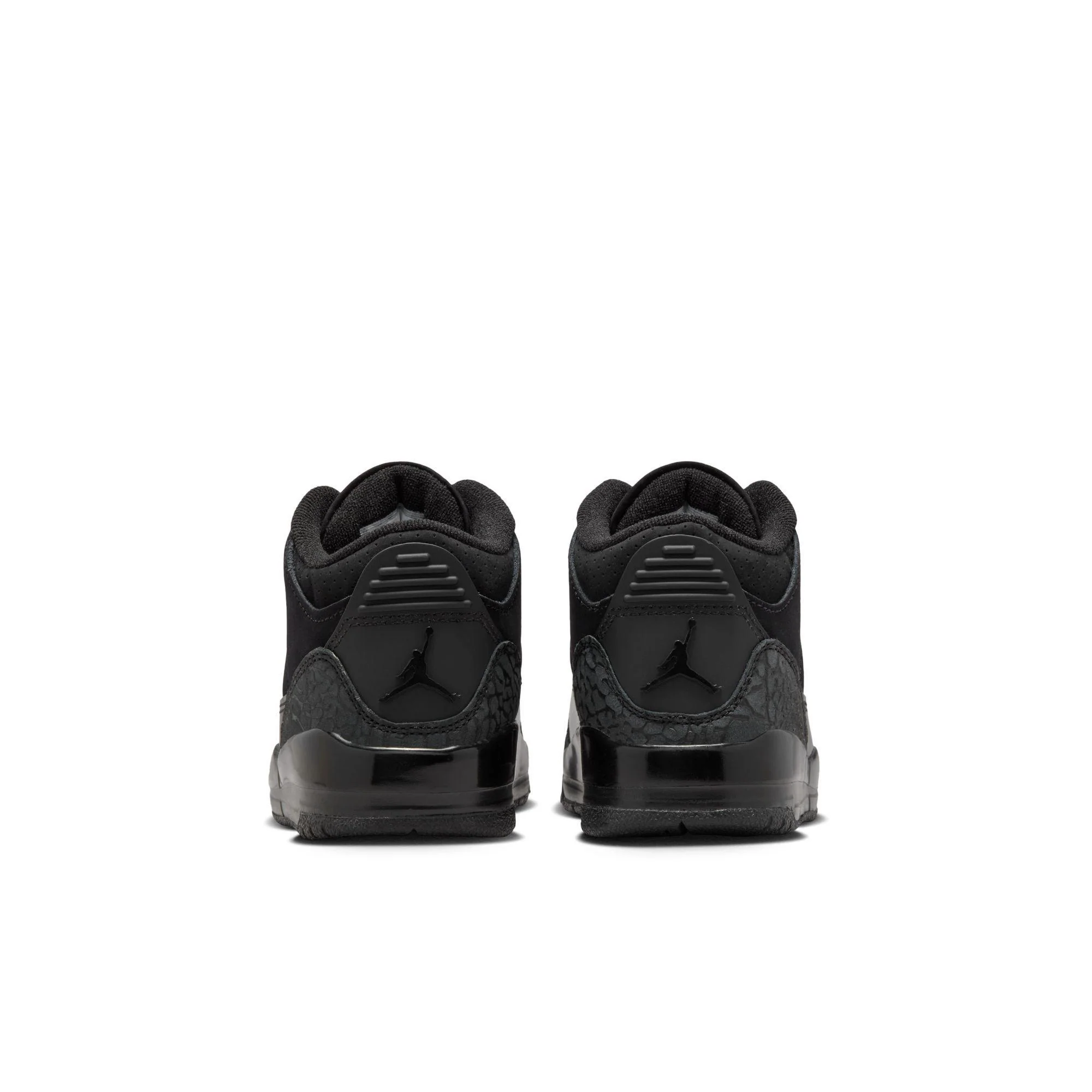 Jordan 3 Retro Little Kids' Shoes Black/Dark Charcoal-White - Image 3