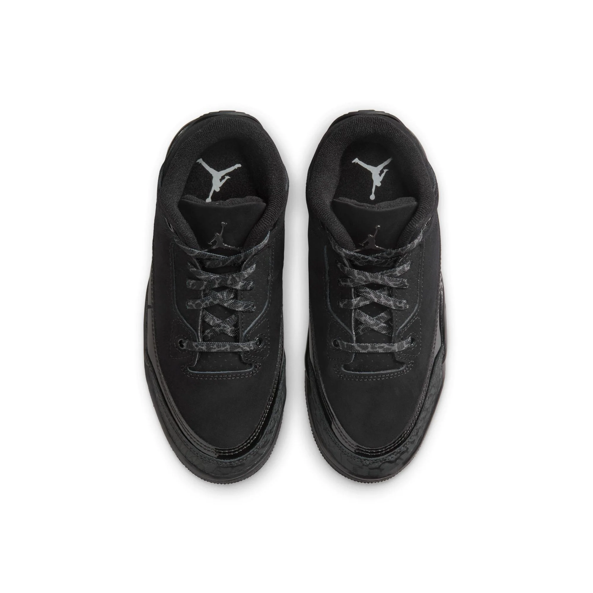Jordan 3 Retro Little Kids' Shoes Black/Dark Charcoal-White - Image 4