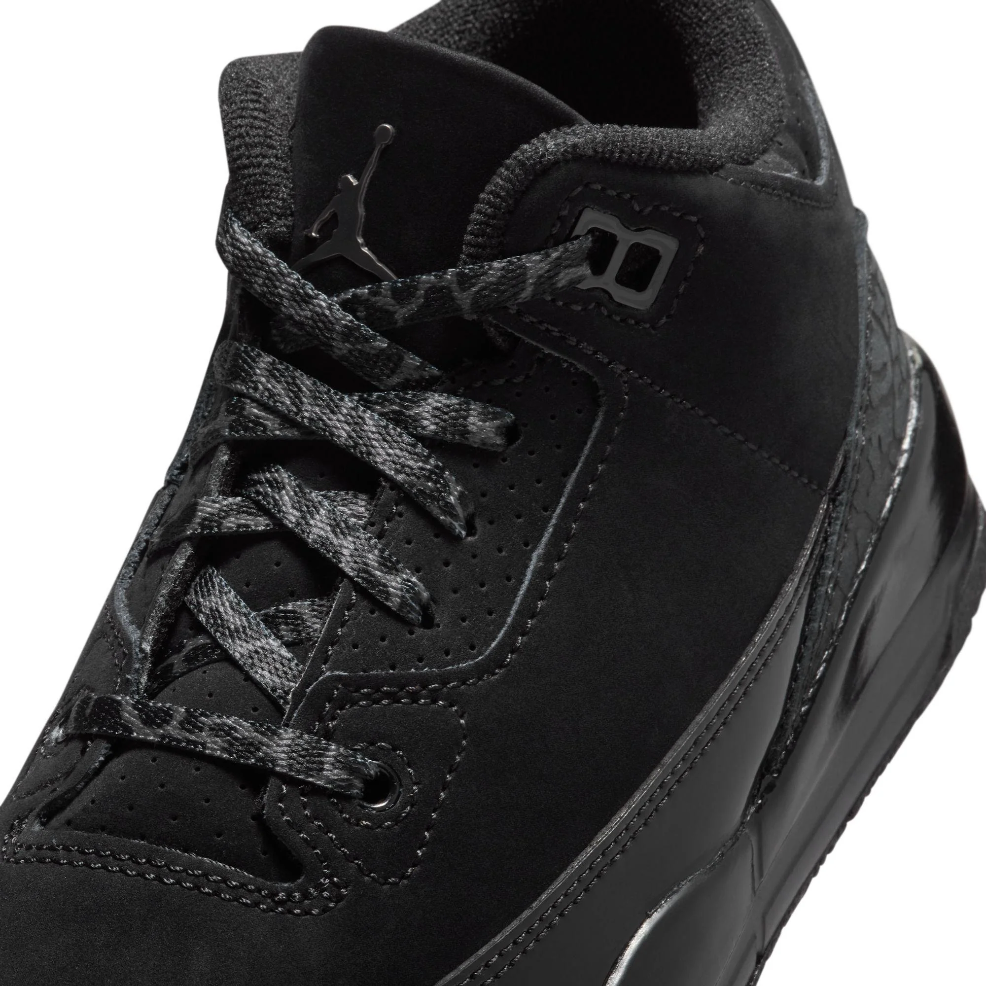 Jordan 3 Retro Little Kids' Shoes Black/Dark Charcoal-White - Image 5