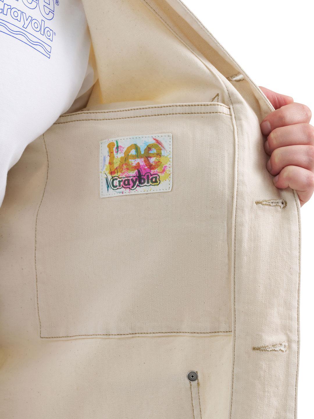 Lee x Crayola Men's Chore Jacket Ecru - Image 8