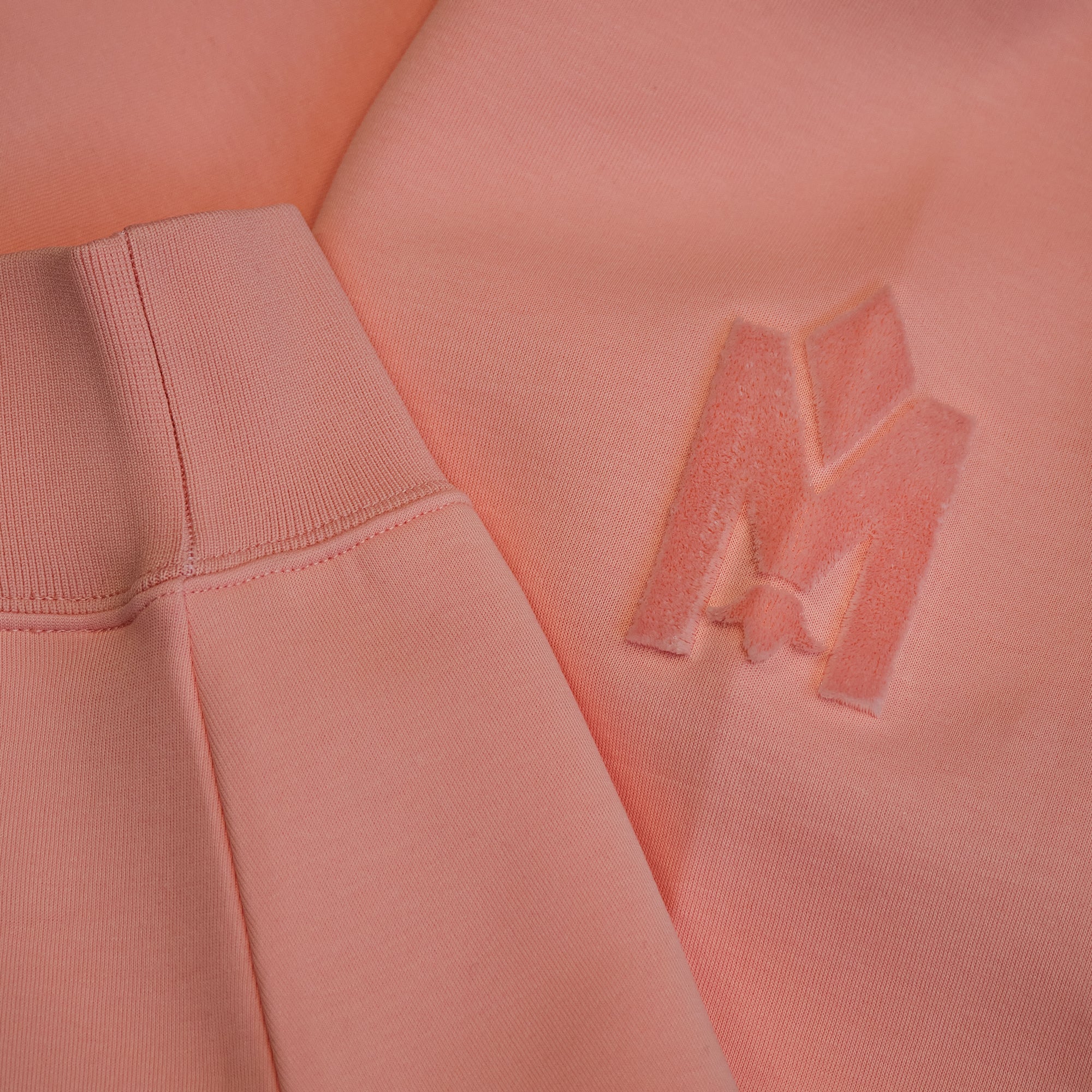 Mackage Krys Velvet Logo-Embroidered Hoodie 'Guava' - Image 4