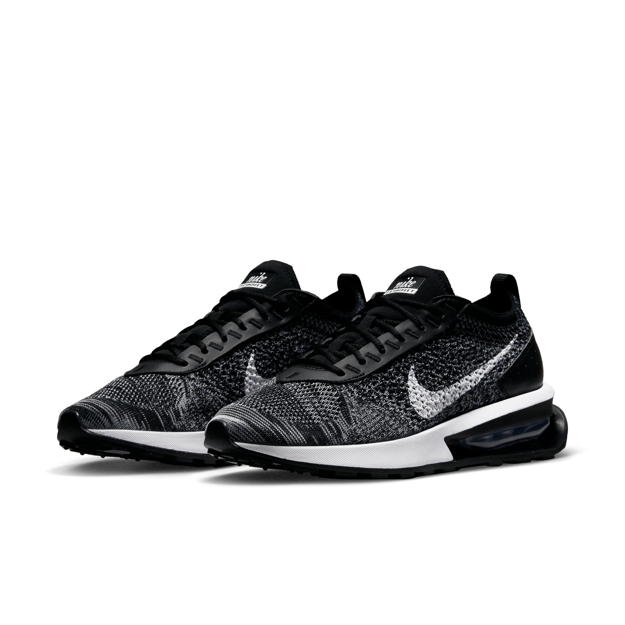 NIKE AIR MAX FLYKNIT RACER "BLACK/WHITE" - Image 2