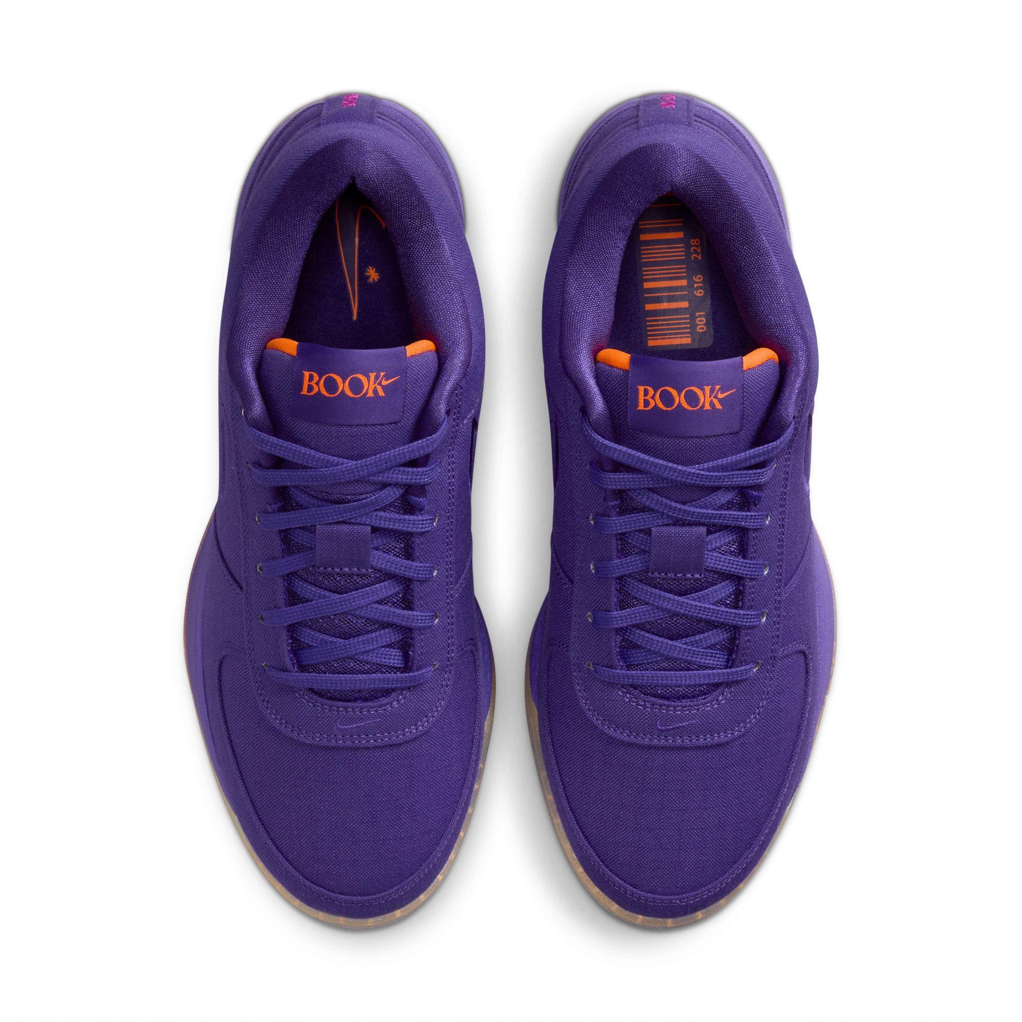 Nike Book 1 Court Purple/Total Orange-Taupe Grey - Image 4