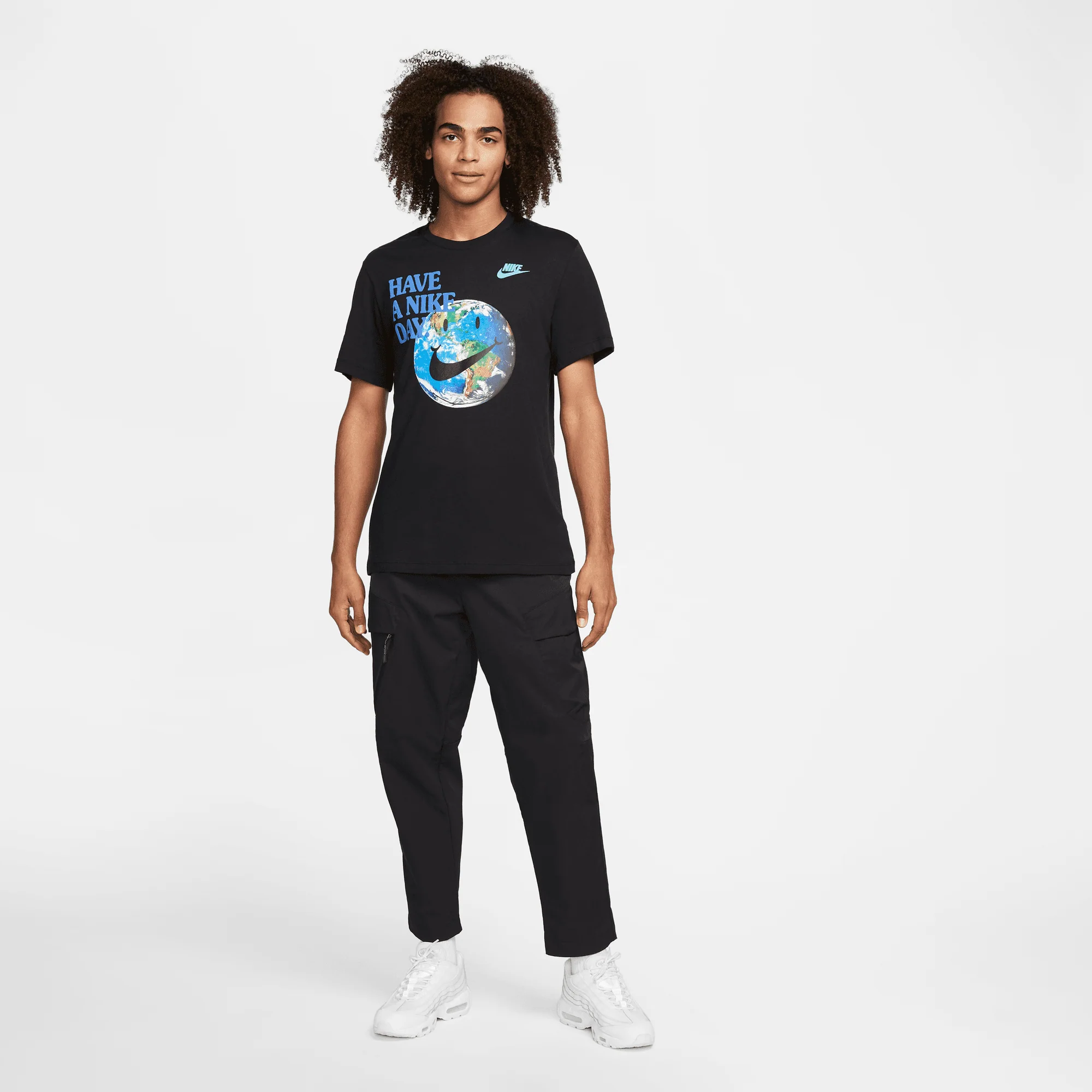 NIKE SPORTSWEAR "GOOD VIBES" TEE (BLACK) - Image 3