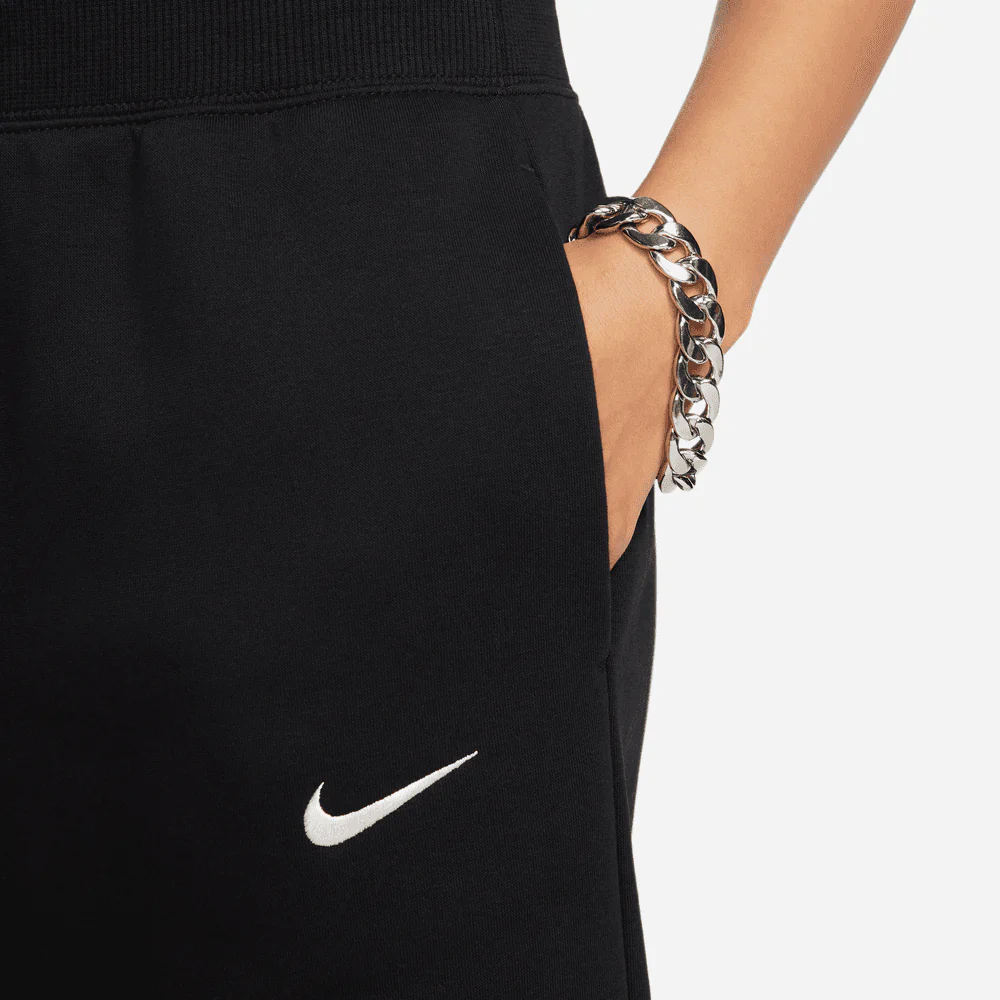 WOMENS NIKE SPORTSWEAR PHOENIX FLEECE BLACK/SAIL - Image 4