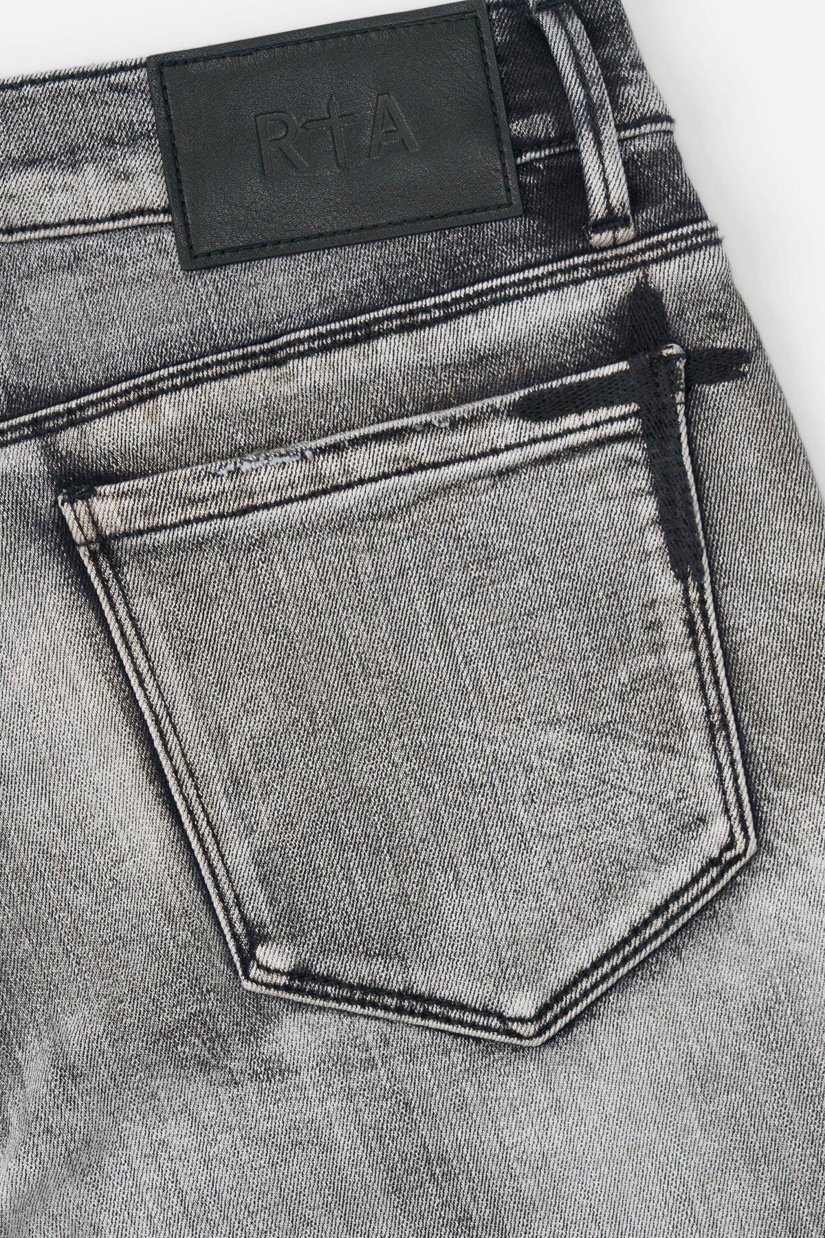 RTA Olivier Stacked Skinny Jean | Monochrome Fade - Image 4