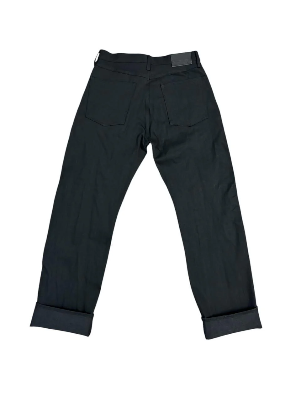 Tellason Fredy Wide Leg Jean 14.75 oz. Black Selvedge Denim - Image 2