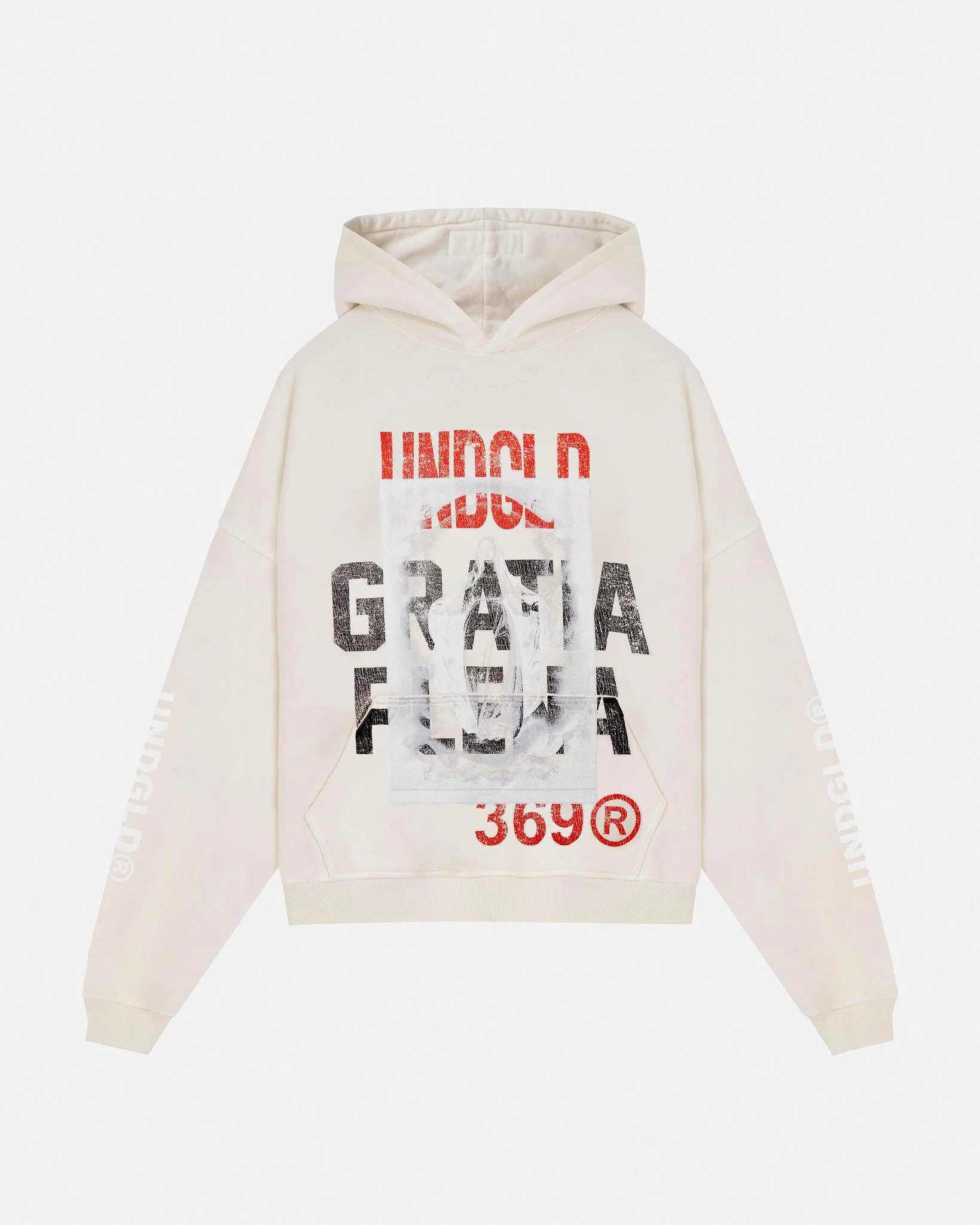 Undergold Gratia Plena Mary Hoodie Cream