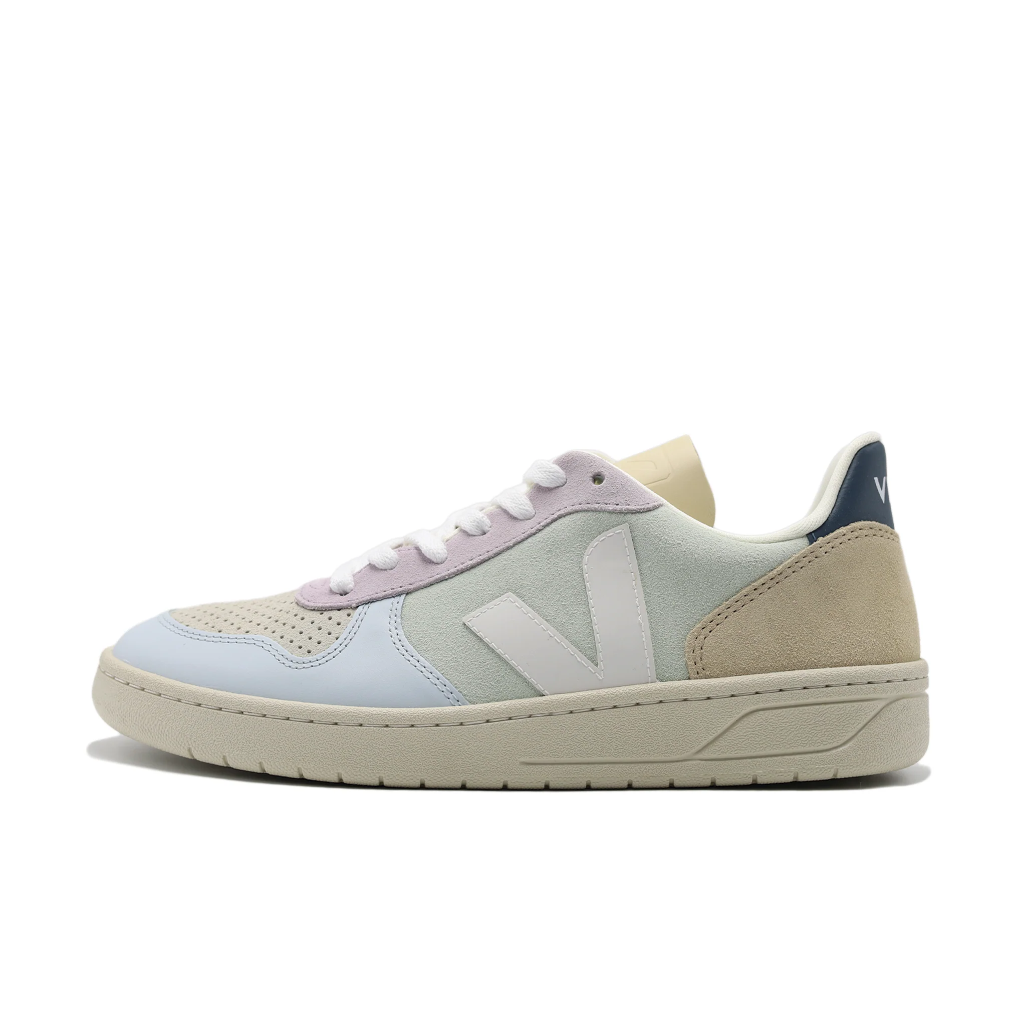 VEJA V-10 SUEDE JADE WHITE MULTICOLOR (MENS) - Image 3