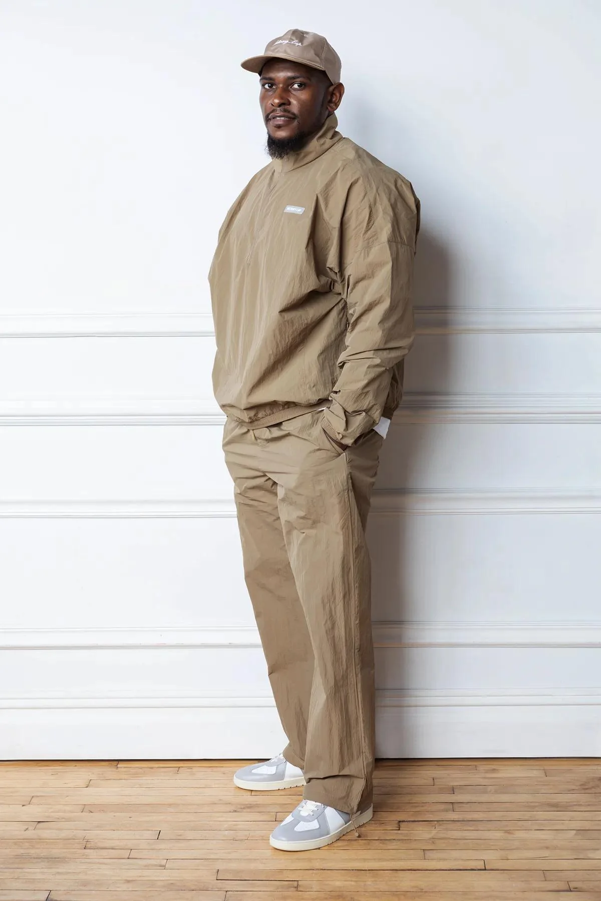Victory Lap Crinkle Nylon Warm-up Shell Jacket - Image 3