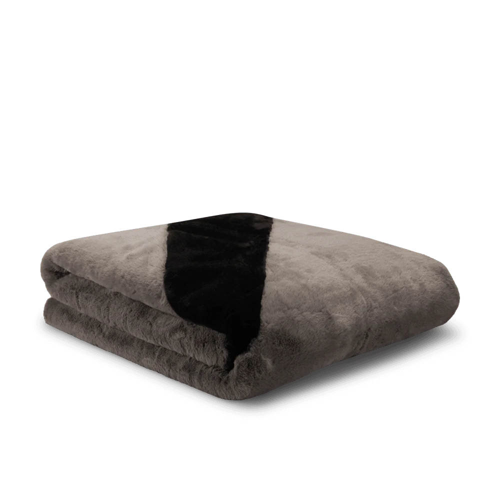 NSW BLANKET FAUX FUR SW "GREY" - Image 2