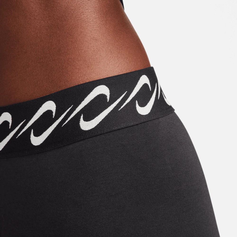 Womens Nike Sportswear Classic Swoosh 7/8 Leggings Black - Image 4
